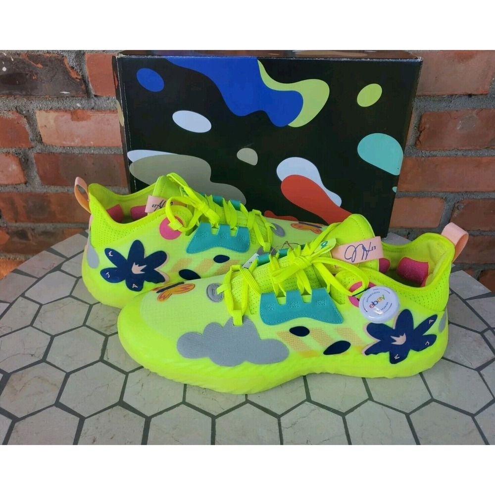 Adidas Harden Vol. 5‎ Futurenatural Solar Yellow Volt Mens Size 15 FY2118 Rare